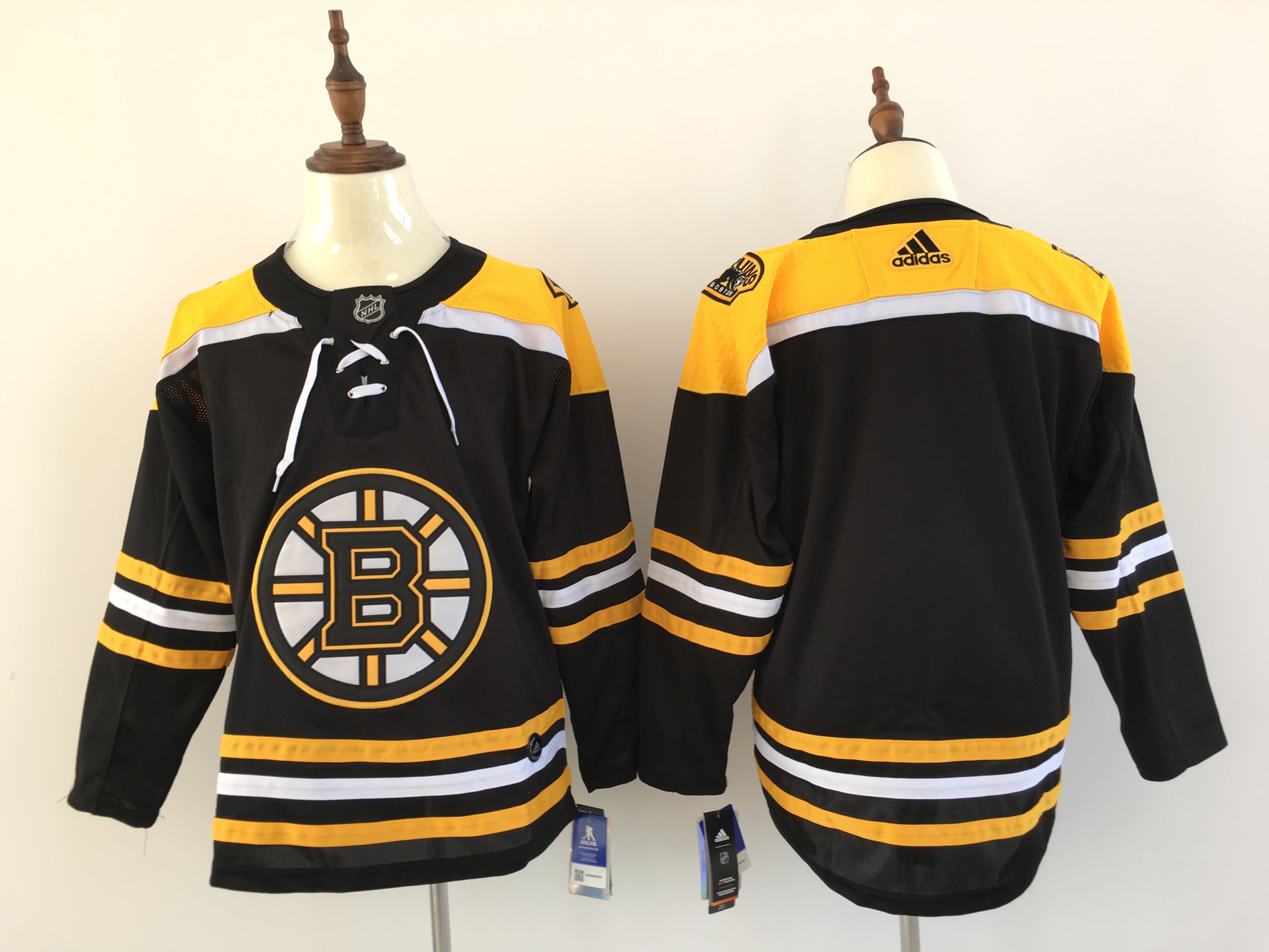 Men Boston Bruins Blank Black Hockey Stitched Adidas NHL Jerseys->tampa bay lightning->NHL Jersey
